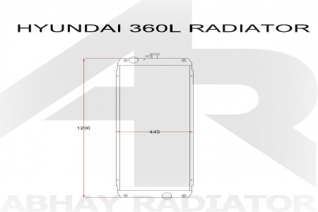 Hyundai 360L machine Radiator